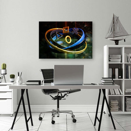Quadro-su-tela,-Pulsanti-per-il-controller