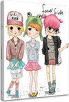 Quadro-su-tela,-Ragazza-della-moda