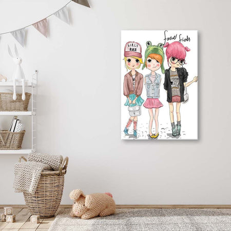 Quadro-su-tela,-Ragazza-della-moda
