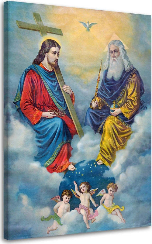 Quadro-su-tela,-Riproduzione-della-Santa-Trinità