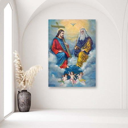 Quadro-su-tela,-Riproduzione-della-Santa-Trinità