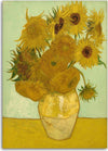 Quadro-su-tela,-RIPRODUZIONE-Girasoli-V.-van-Gogh
