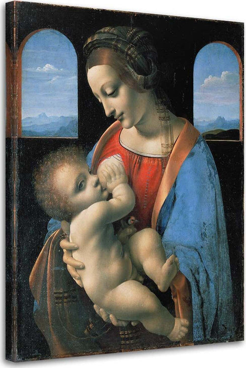 Quadro-su-tela,-RIPRODUZIONE-Madonna-Litta-Da-Vinci