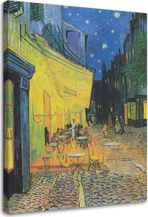 Quadro-su-tela,-RIPRODUZIONE-Terrazza-del-caffè-di-notte-Van-Gogh