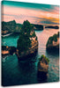 Quadro-su-tela,-Rocce-paesaggio-turchese