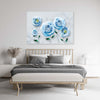 Quadro-su-tela,-Rose-3D-blu