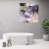 Quadro-su-tela,-Sapone-viola-zen-spa