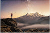 Quadro-su-tela,-Scalare-le-stelle-delle-montagne-del-cielo
