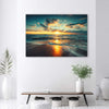 Quadro-su-tela,-Sea-Sunset-Beach
