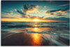 Quadro-su-tela,-Sea-Sunset-Beach