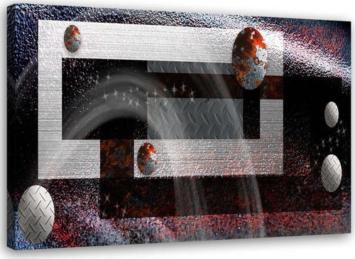 Quadro-su-tela,-Sfere-astratte-moderne