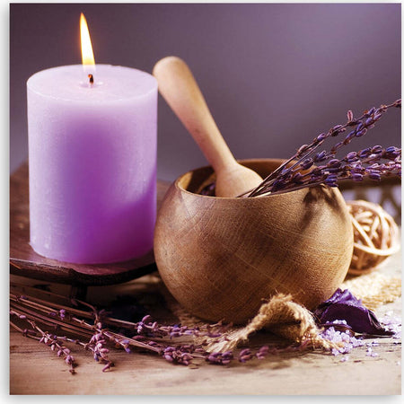 Quadro-su-tela,-Spa-Lavender-Candle