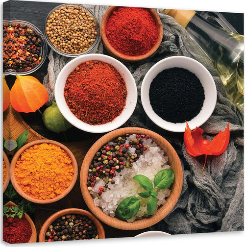 Quadro-su-tela,-Spezie-aromatiche-per-la-cucina
