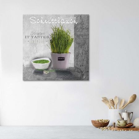 Quadro-su-tela,-Spezie-di-erba-cipollina-per-la-cucina