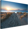 Quadro-su-tela,-Spiaggia-Mare-Sabbia-Tramonto