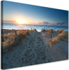 Quadro-su-tela,-Spiaggia-Mare-Sabbia-Tramonto