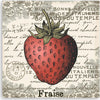 Quadro-su-tela,-Strawberry-Vintage