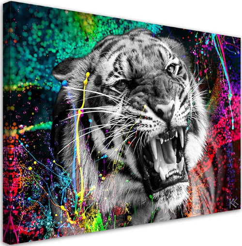 Quadro-su-tela,-Tiger-Animal-Nature