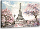 Quadro-su-tela,-Torre-Eiffel-di-Parigi-rosa-come-dipinto