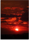 Quadro-su-tela,-Tramonto-rosso-natura