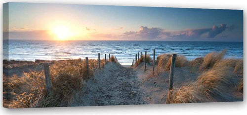 Quadro-su-tela,-Tramonto-sul-mare
