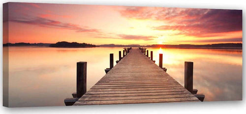 Quadro-su-tela-Tramonto-sul-ponte