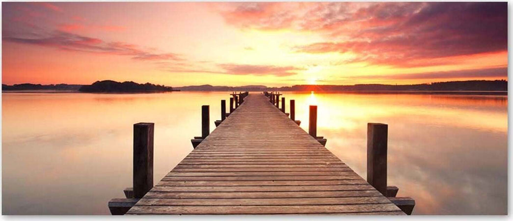Quadro-su-tela-Tramonto-sul-ponte