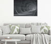 Quadro-su-tela,-Tunnel-3D-grigio