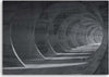 Quadro-su-tela,-Tunnel-3D-grigio