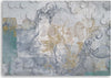 Quadro-su-tela,-Uccelli-grigi-su-uno-sfondo-geometrico
