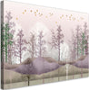 Quadro-su-tela,-Uccelli-sopra-la-foresta