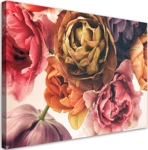 Quadro-su-tela,-Un-bouquet-di-fiori-colorati
