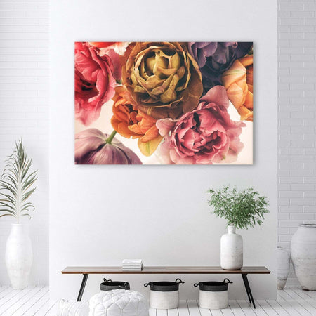 Quadro-su-tela,-Un-bouquet-di-fiori-colorati