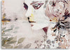 Quadro-su-tela,-Un-volto-astratto-di-una-donna-con-fiori