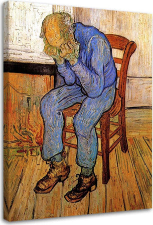 Quadro-su-tela,-Vecchio-in-tristezza-V.-van-Gogh
