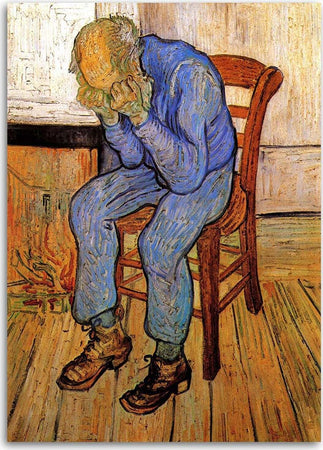Quadro-su-tela,-Vecchio-in-tristezza-V.-van-Gogh