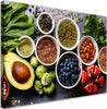 Quadro-su-tela,-Verdure-fresche-e-frutta