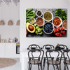 Quadro-su-tela,-Verdure-fresche-e-frutta