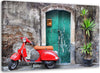 Quadro-su-tela,-Vespa-scooter-Toscana