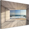 Quadro-su-tela,-Vista-mare-dalla-finestra
