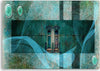 Quadro-su-tela,-Windows-Abstraction-Turquoise