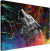 Quadro-su-tela,-Wolf-Animal-Nature