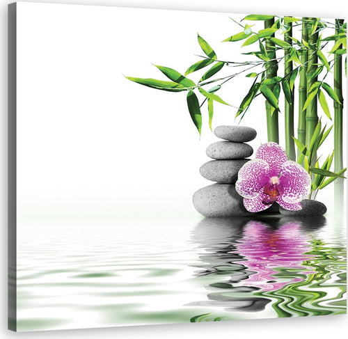 Quadro-su-tela,-Zen-giardino-acquatico