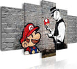 Quadro-Super-Mario-Mushroom-Cop-(Banksy)