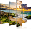 Quadro-Turquoise-Sea-(5-Parts)-Wide