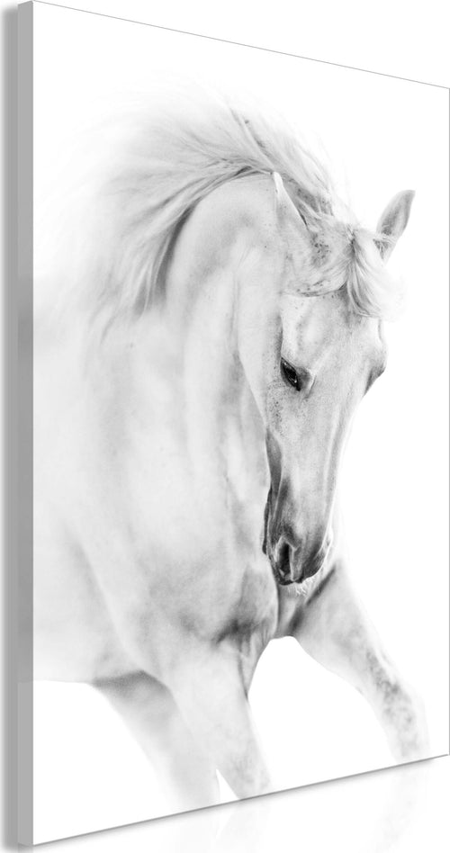 Quadro-White-Horse-(1-Part)-Vertical