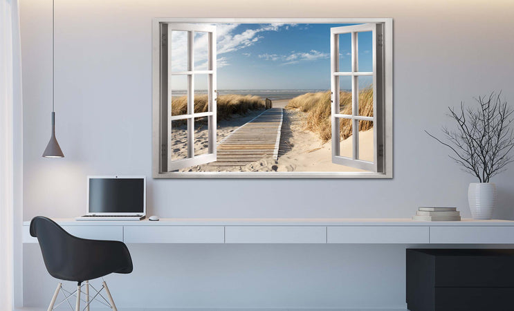 Quadro-Window-View-of-the-Beach