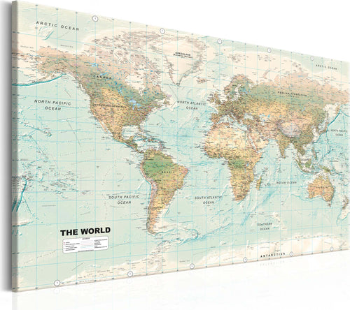 Quadro-World-Map:-Beautiful-World