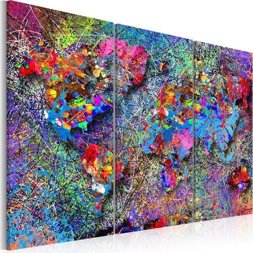Quadro-World-Map-Colourful-Whirl