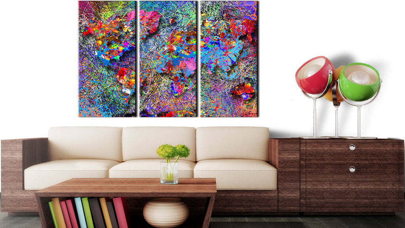 Quadro-World-Map-Colourful-Whirl